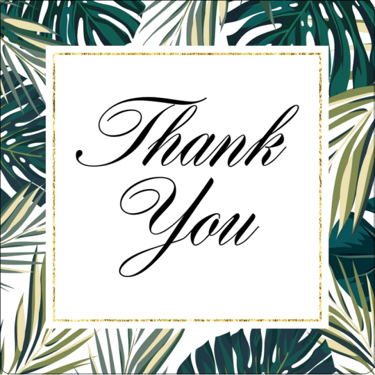 Thank you online sticker design