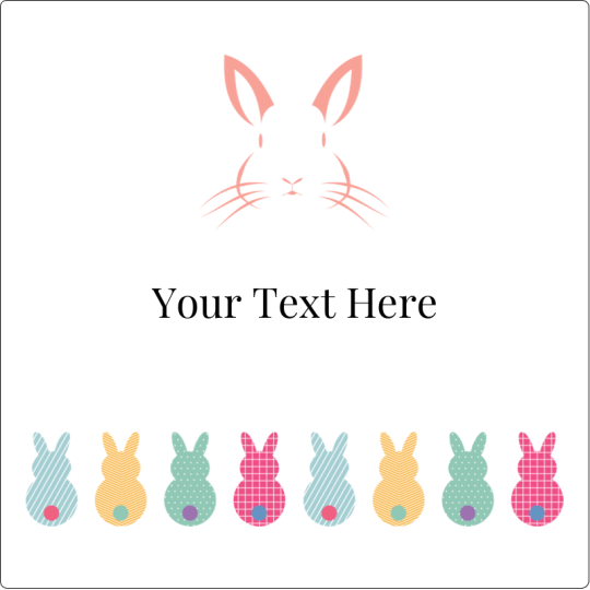 Avery Easter Bunny Template Design