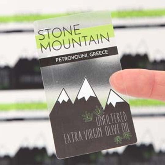 material clear rectangle stone olive oil
