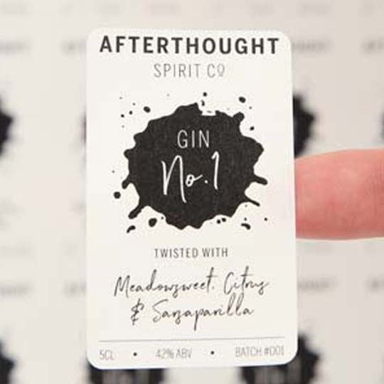 material cream rectangle gin number 1