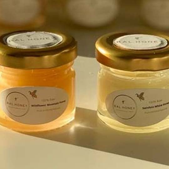 material paper oval bal honey