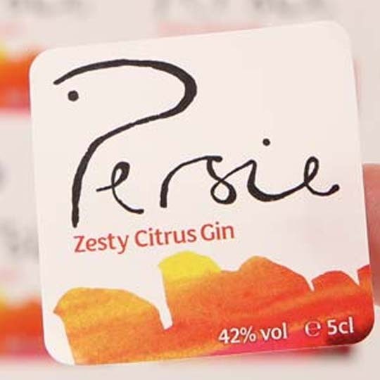 material paper square persie gin