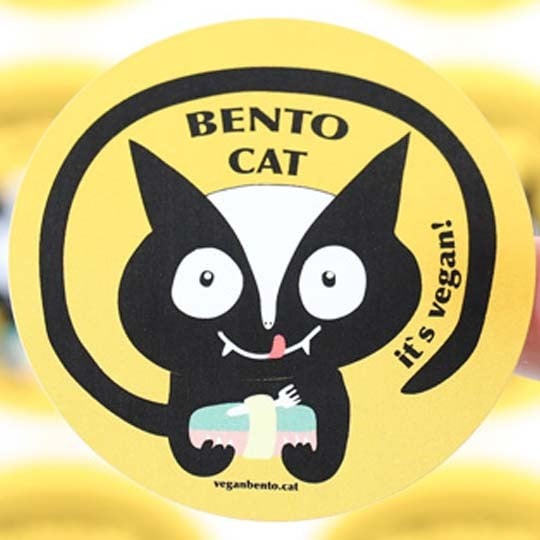 material waterproof labels bento cat