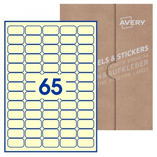 38 x 21mm Rectangle Labels - Cream Textured_avery wedding labels