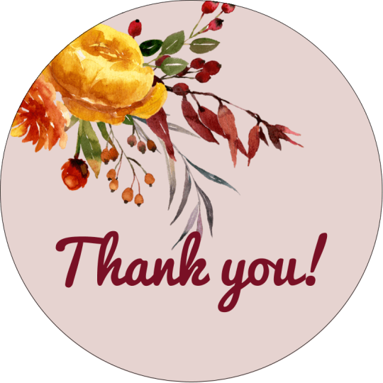 Personalised Thank You Stickers