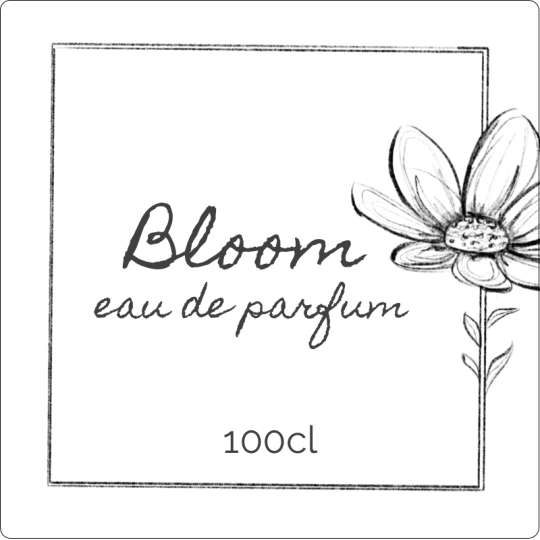 Avery bottle labels_glass labels_bloom_eau du parfum