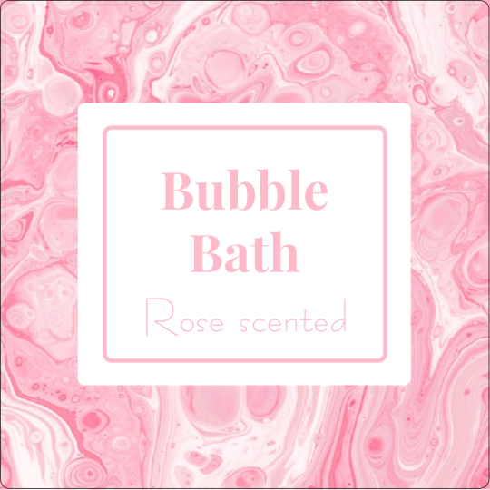 Avery bottle label_bubble bath