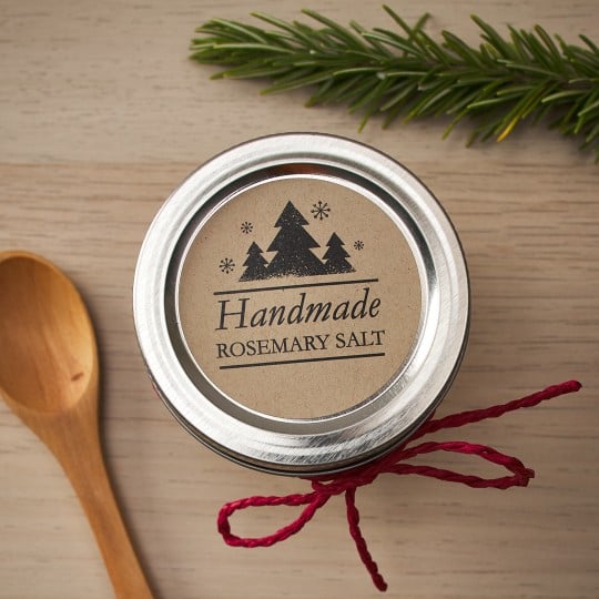 Christmas salt label