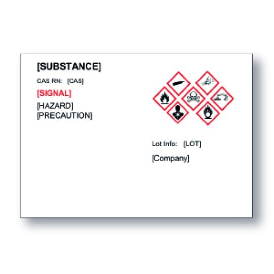 Hazardous Label Template Design