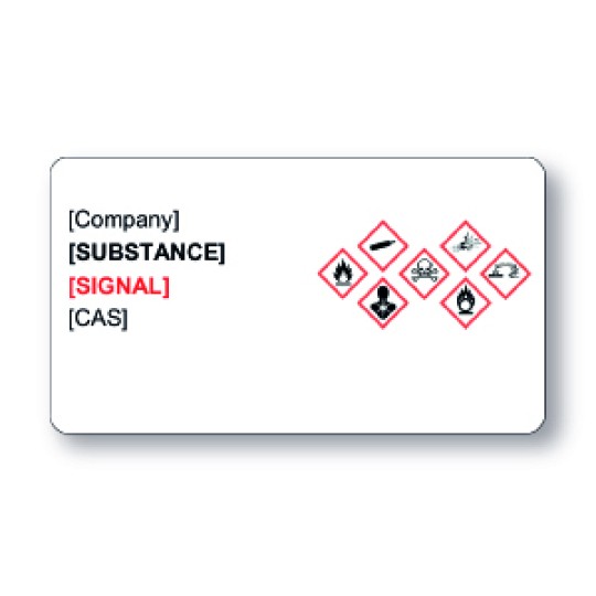 Hazardous Label for Small Containers