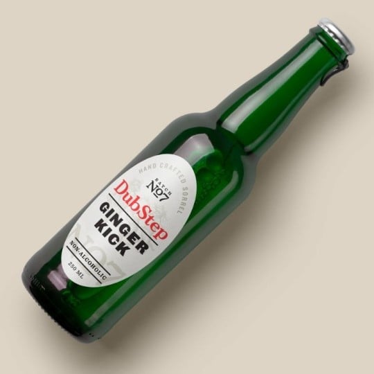 Oval beer label on bottle Beer Label Size mm