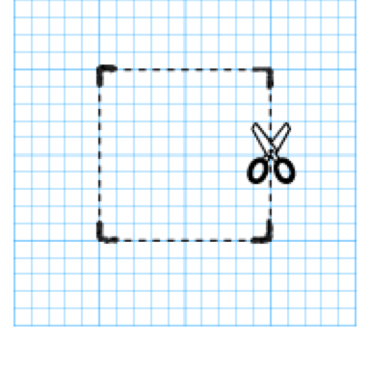 How to measure for labels how to, image 2, cut around the marked corners