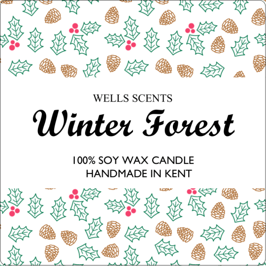 Avery Christmas Label template - Winter Forest