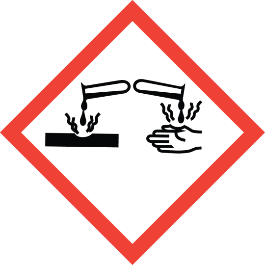 Corrosive pictogram