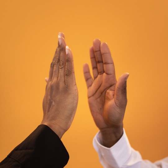 Business Boost runners up high five