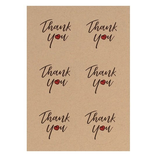 thank you stickers avery AYT01