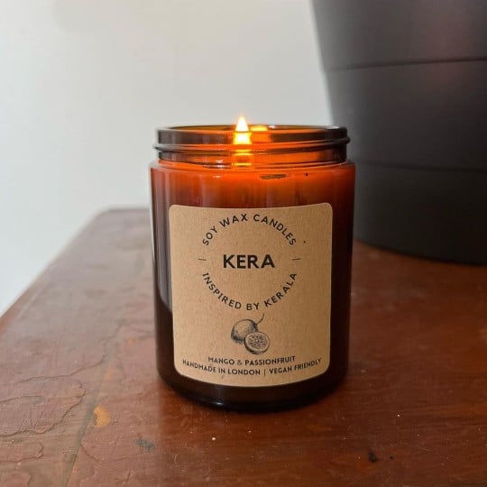 Kera Candle Label Brown Kraft Paper