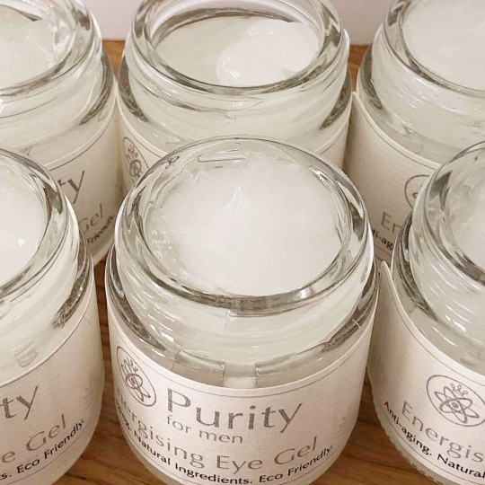 Customer: Purity for men Cream Textured Paper labels/stickers rectangle 28 x 130 mm matt