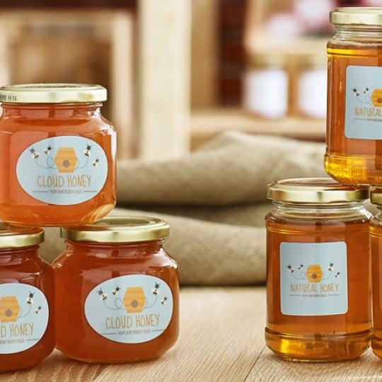 Honey Weprint labels 6 jars