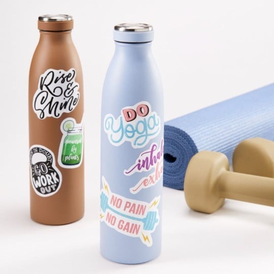 Custom Shape Die Cut Bottle Stickers