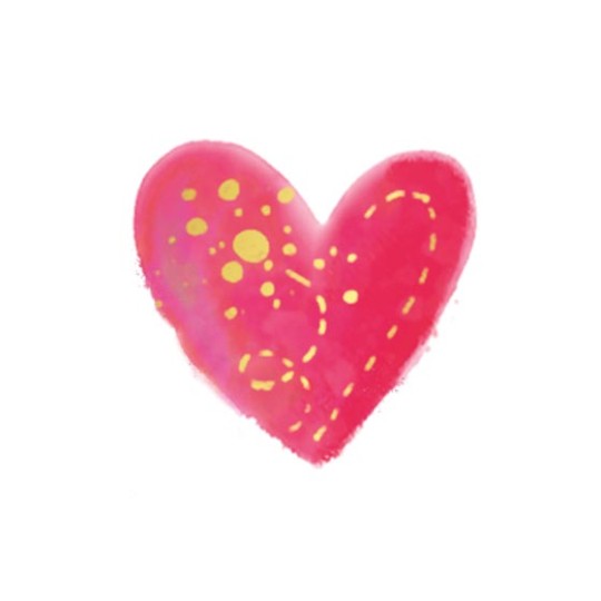 Love heart pink wedding design