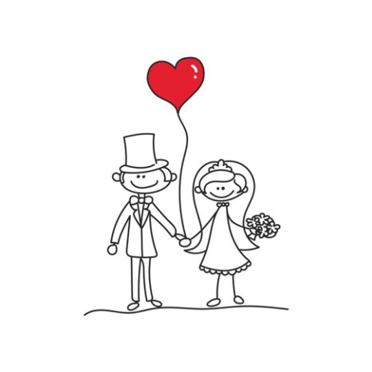 Love couple wedding heart