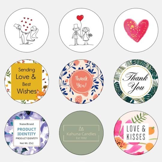 Wedding Sticker Designs