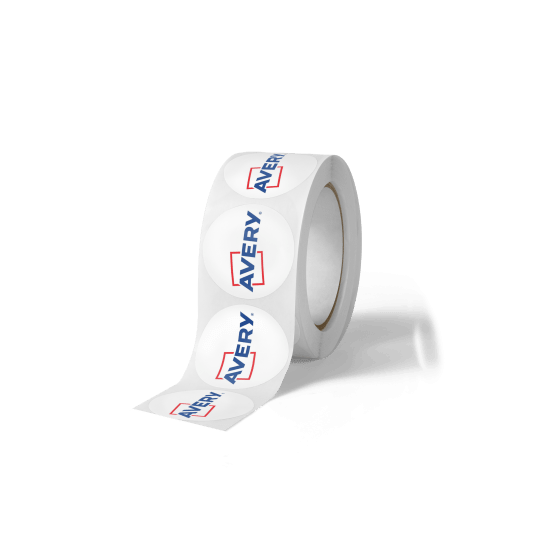 Example of a left-edge leading roll label