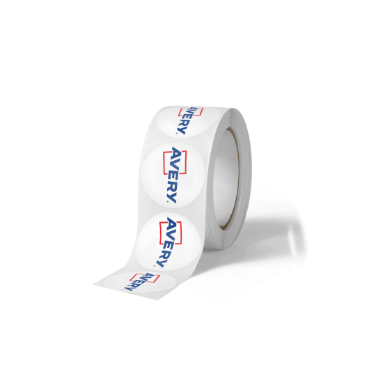 Example of a right-edge leading roll label