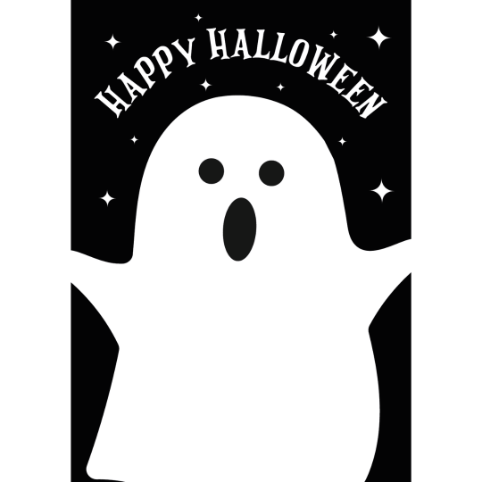 Avery Ghost Halloween Template Design
