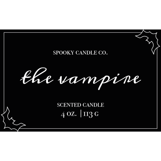Avery The Vampire Halloween Template Design