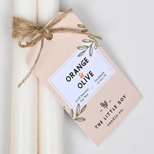 The Little Soy Co Candle Swing tags