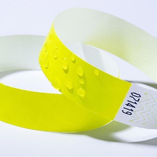 TYVYW waterproof wristband in yellow