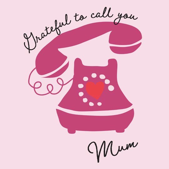 Grateful to call you mum card design