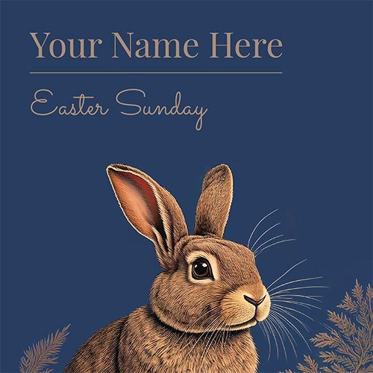 Easter Navy Hare