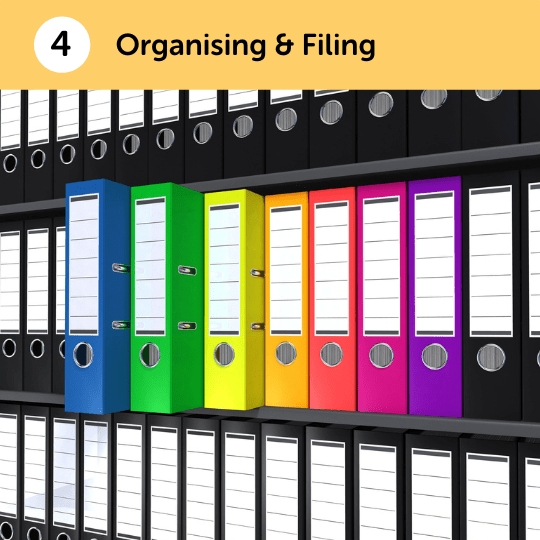 Organising & Filing - Hospitality Organising & Filing - Hospitality