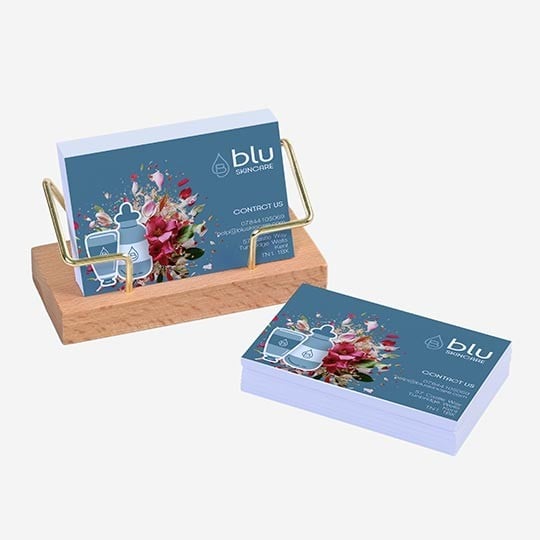 business cards spring colours