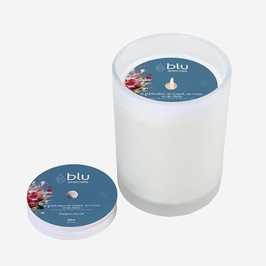 Candle covers spring colours