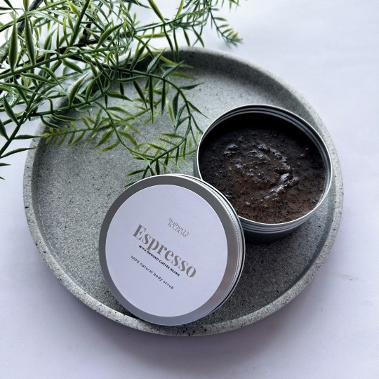 mulberry and cocoa coffee scrub