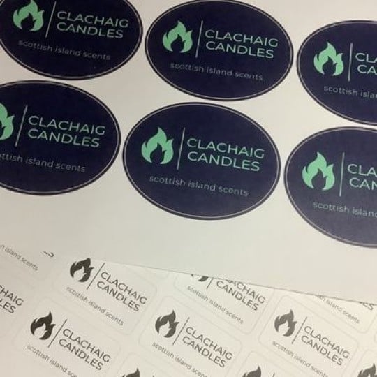 Clachaig Candles Label Sheets
