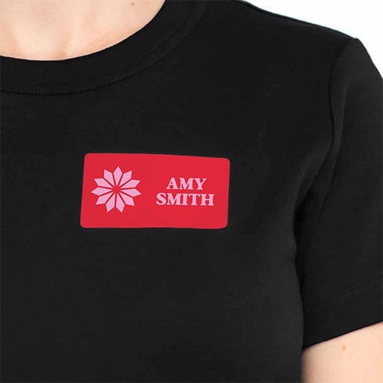 Christmas name badge