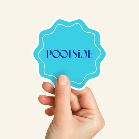 Poolside Die Cut Stickers
