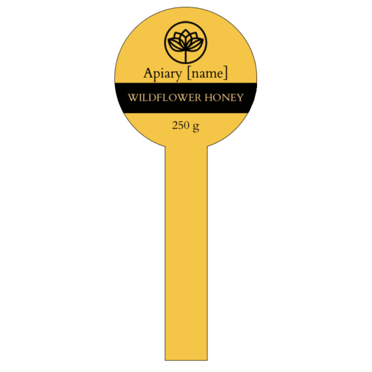 An elegant freshness seal measuring 40 x 100 mm.