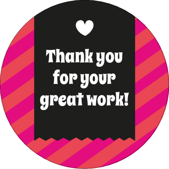 Sticker: Thank you for your great cooperation.