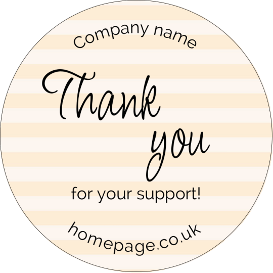 Sticker: Thank you very much for your support