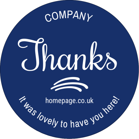 Sticker: “It was nice having you here.”