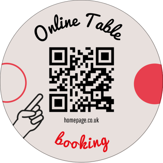Online Table Booking QR code