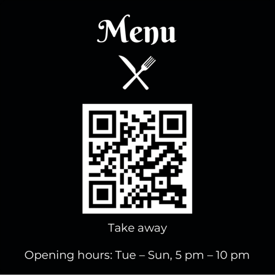 Menu QR Code