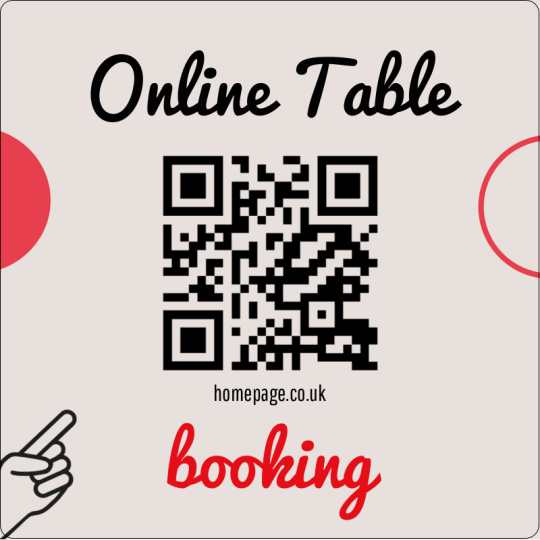 Online Table QR code