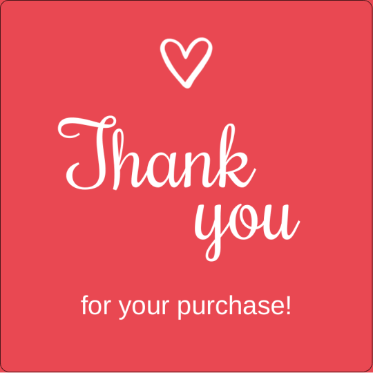 Square Sticker Thank you very much for your purchase.